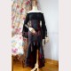 Surface Spell Gothic Nieeride high-waist steel fishtail skirt